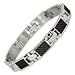 9MM Titanium Bracelet with Black Carbon Fiber Inlay 8"