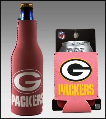 SET OF 2 GREEN BAY PACKERS PINK WOMENS KOOZIE COOZIE