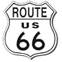 RT. 66 SHIELD Tin Sign 11"W x 11"H , 12x12