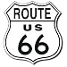 Route 66 Highway Road Tin Sign