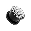 Acrylic Stripes Plugs - 1/2" - Sold as a Pair