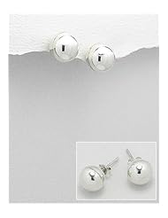 Ball Earrings In 92.5 Sterling Silver