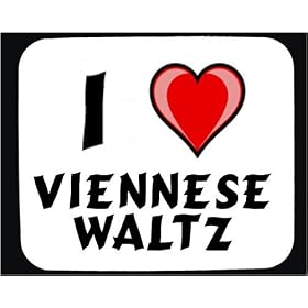 I Love Viennese Waltz Decorated Mouse Pad