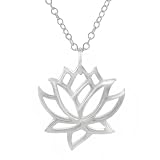 Sterling Silver Lotus Flower Necklace