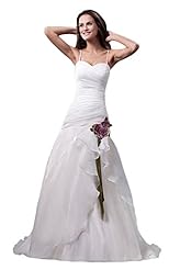  Chiffon/Tulle Sheath Bandage Dress/Wedding Dress  with a Cathedral Train  With Ruffles