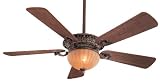 Minka-Aire Fans F702-BCW 52" Volterra Designer Belcaro Walnut Ceiling Fan w/ Light & Wall Ctrl