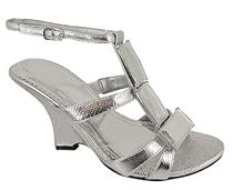 STRAPPY T-STRAP WEDGE