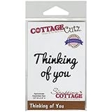 CottageCutz Expressions Die Cuts, 3.8 by 0.8-Inch, Thinking of You