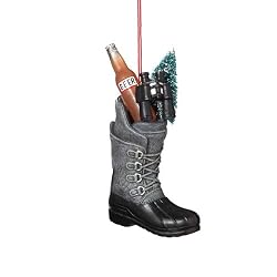 Boot with Beer, Binocular and Tree Hunting Ornament