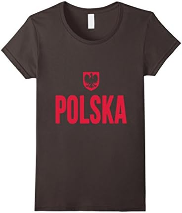 Women's Football Poland Soccer Polska T-Shirt Large Asphalt