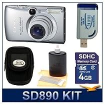 Canon Powershot SD890 IS 10MP Digital ELPH Camera - Best Selling Super-Savings Bundle