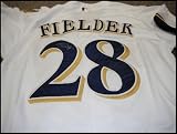 Prince Fielder Autographed/Hand Signed Milwaukee Brewers Jersey