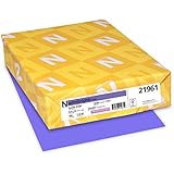 Neenah Astrobrights Color Paper, Letter 8.5 x 11 Inches, 24 lb., Gravity Grape, 500 Sheets (21961)