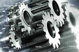 Wallmonkeys Peel and Stick Wall Graphic – Power Gear Machinery Concept – 36″W x 24″H