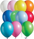11 Inch Latex Balloons Bright-tone Assorted Package of 100 11 Inch Latex Balloons Bright-tone Assorted Package of 100