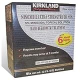 Minoxidil 5% Extra Strength Hair Reggrowth Treatment for Men - 6 Bottles, 6 Month Supply