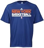 New York Knicks Blue adidas 2011-2012 On-Court Practice ClimaLite T-Shirt