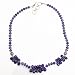 Gemstone Jewelry Amethyst Necklace 19.5 inches (gnklc216)