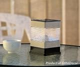 SohoDecor 2 Pack Embossed Tower Solar Post Light with 4.5 Inch Ultra High Sensitive Amorphous PV Solar Panel