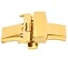 Deployment Buckle Stainless Steel Gold Plated with Push Button 20mm