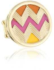 RAIN Pink Yellow and Orange Geometric Adjustable Ring