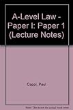'A' level law - paper I