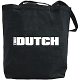 Canvas Tote Bag Black True Dutch Antillean Netherlands Antilles Country