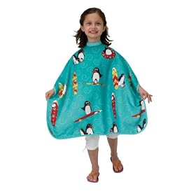 Betty Dain Kids Styling Cape, "Toyland" Pattern with Snap Closure