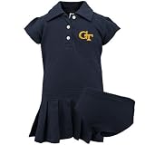 Georgia Tech Yellow Jackets Navy Blue Infant Pique Dress
