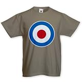 Mod Target T-Shirt Enfant, Khaki, 7-8
