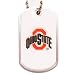 Ohio State Buckeyes Dog Tag Necklace Charm Chain Ncaa