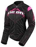 ICON WOMEN'S CONTRA JACKET (SMALL) (BLACK/PINK)