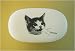 Meow! White Vinyl Eraser
