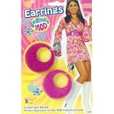 Pink Mod Glitter Earring