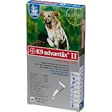 Bayer K9 Advantix II Blue 4-Month Flea & Tick Drops for Extra Large Dogs, 55+ lbs.