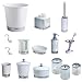 York Ceramic & Chrome Bathroom Accessories By Interdesign