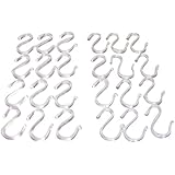 24 New Clear Plastic Punch Cup Hooks Hangers.