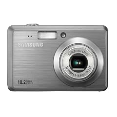 Samsung ES55 Digitalkamera (10 Megapixel, 3-fach opt. Zoom, 6,4 cm (2,5 Zoll) Display, Bildstabilisator) silber