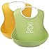 BABYBJORN Soft Bib, Green/Yellow, 2 Pack