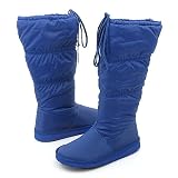Bamboo Franky15 Mid-Calf Boots 6 Blue