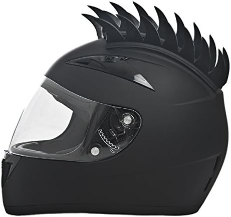 Daytona Shadow Full Face DOT Motorcycle Helmet w/ Helmet Mohawk (X-Large)