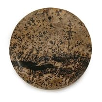 Paint Brush Jasper Round Pendant 38mm Drilled