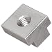 303 Stainless T-Slot Nut, UNC 2B Threads, 1/2"-13 Thread Size, 9/16" Slot Width