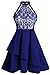 Cfanny Women's Sleeveless Sexy Lace Skater Cocktail Party Swing Dress