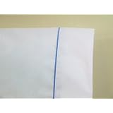 3 4 Full Bunk Camper, Travel Trailer Sheet Set 48x75 White Percale with Blue Trim by 