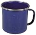 Sports : Email-Tasse blau 0,35 l Durchmesser 8 cm