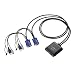ELECOM USBマウス⇔PS/2キーボードパソコン切替器/オーディオ切替 KVM-KX