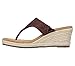 Skechers Cali Women's Monarchs Glitterati Wedge Sandal,Bronze,8 M US