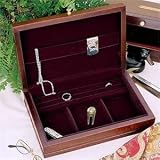 MAN OF THE YEAR JEWELRY BOX - MAN OF THE YEAR JEWELRY BOX, MAHOGANY/DIOR RED