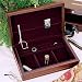 MAN OF THE YEAR JEWELRY BOX - MAN OF THE YEAR JEWELRY BOX, MAHOGANY/DIOR RED